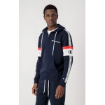 Champion Hoodie with Half-Zip (Cotton Hoodie) American Tape 2022 Navy Blue Men
